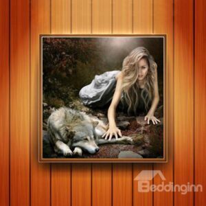 Fabulous Beauty and Wolf DIY Diamond Sticker