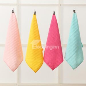 Fashion Concise Solid Color Jacquard Ultrafine Fiber Tower