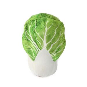 Emulational Vivid Chinese Cabbage Shape Plush Throw Pillow