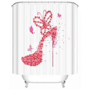 Innovative Design Fashion High-heel Shoe 3D Shower Curtain