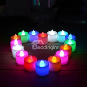 Creative Decorative Flickering Colorful LED Candle 5 Pieces