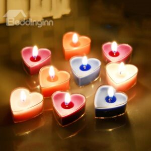Wonderful Romantic Heart-Shaped Scented Candle 10-Piece
