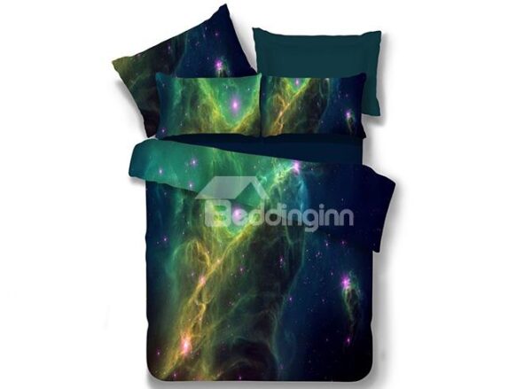 Attractive Charming Galaxy Design Polyester 4-Piece Duvet Cover Sets