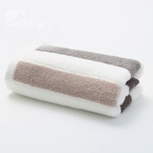 New Fashion Concise Colorful Stripes Thick 100% Cotton Tower