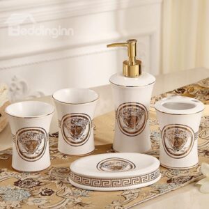 European Classical Style 5 Pieces Bathroom Ensembles