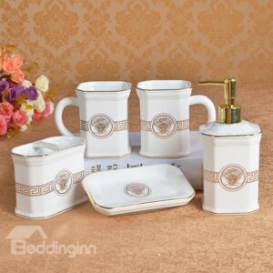 Classical Noble European Style 5 Pieces Bathroom Ensembles