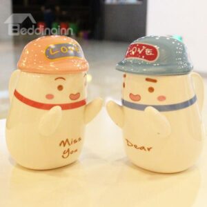 Romantic Cute Hugging Lovers 1-Pair Ceramic Coffee Mug Sets
