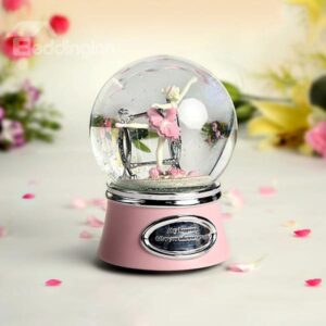 Wonderful Ballet Girl Dancing Crystal Ball Musical Box Gift Idea