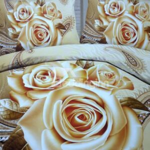 Retro 3D Three Roses Print 2-Piece Pillow Cases