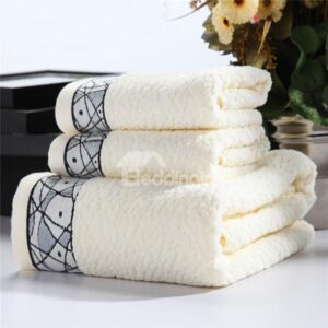 Modern Noble Style Thick 100% Cotton Bath Tower Set