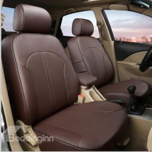 Concise And Comfortable Leather Material Pure Colored Custom Fit Seat Cover