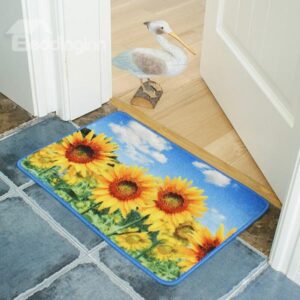 Gorgeous Sunflower Pattern Anti-Slipping Doormat