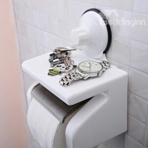 New Style Bathroom Decor Strong Sucker Wall Mounted Toilet Paper Holder
