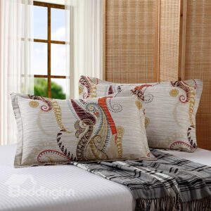 Exotic European Style Cotton 2-Piece Pillow Cases