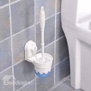 Creative Design Concise Toilet Brush Holder and Brush Set