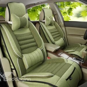 Classic Style Comfy Linen Universal Fit Car Seat Cover