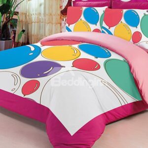 Magical Balloons Print Kids 3-Piece Duvet Cover Sets