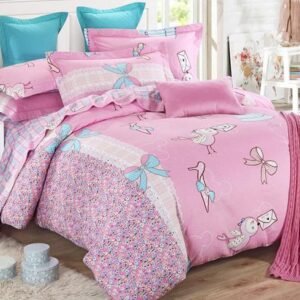 Lovely Sweet Heart Cotton Kids 3-Piece Duvet Cover Sets