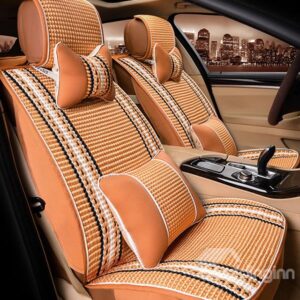 High Quality Ice Silk Material Ventilate Designed Universal Fit Car Seat Cover