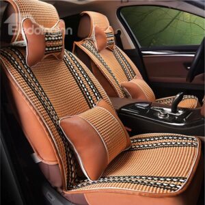 Classic Ice Silk Material Ventilate Designed Universal Fit Car Seat Cover