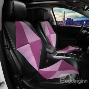 Special Designed Fashionable Black Colored Rhombus Plaid Universal Fit Car Seat Cover