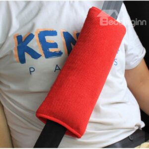 Extra Soft and Durable Single Colored Car Seat Belt Cover