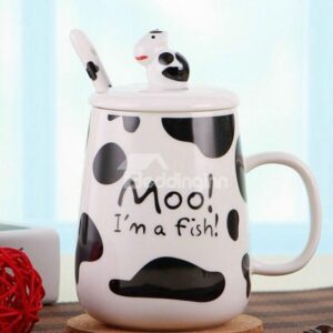 Creative Cow Pattern Ceramic Coffee Milk Cup