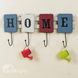 Decorative Home in Capital Wooden 4-Hook Wall Hook