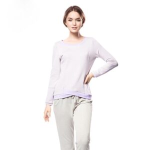 Leisure Comfortable Tender Solid Color Pajamas Set