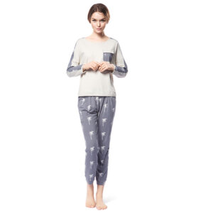 Modern Homedress Leisure Style 100% Cotton Pajamas Set