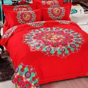 Gorgeous Jacquard Design Skin-care Cotton 4-Piece Duvet Cover Sets