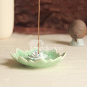 Gorgeous Lotus Design Ceramic Incense Holder