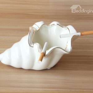 Unique Conch Design Ceramic Ashtray