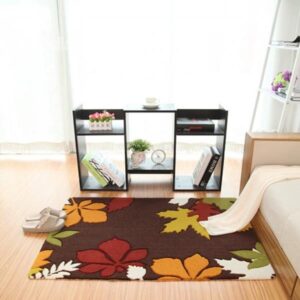 European Style Maple Leaves Pattern Bedroom Living Room Rug