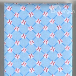100% Cotton Blue Volleyball Pattern Baby Crib Sheet