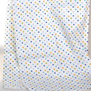 100% Cotton Small Blue Star Pattern Baby Crib Sheet
