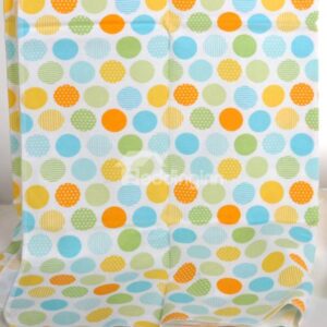 100% Cotton Colorful Polka Dot Pattern Baby Crib Sheet