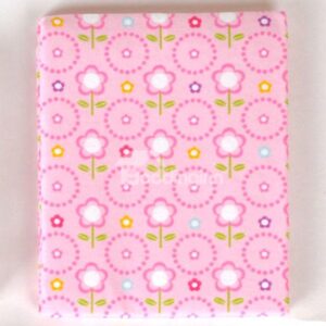 100% Cotton Lovely Pink Flower Pattern Baby Crib Sheet