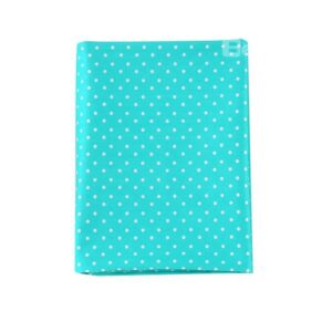 Adorable Lake Blue Polka Dot Pattern Cotton Baby Crib Sheet