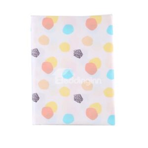 Lively Colorful Polka Dot Pattern Cotton Baby Crib Sheet