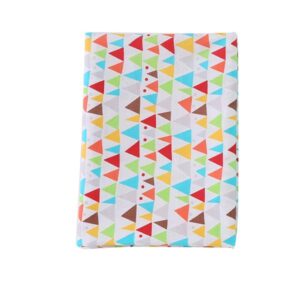 Adorable Colorful Triangle Pattern Cotton Baby Crib Sheet