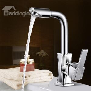 Modern Copper Hot-and-Cold Water Rotating Kitchen Faucet
