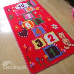 Creative Cartoon Hopscotch Kidsroom Area Rug