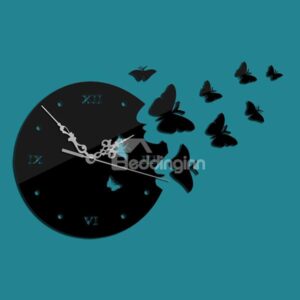 Fantastic 3D Butterfly Design Wall Clock