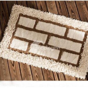 Modern Concise Design 100% Cotton Bath Rug