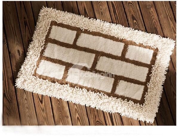Modern Concise Design 100% Cotton Bath Rug