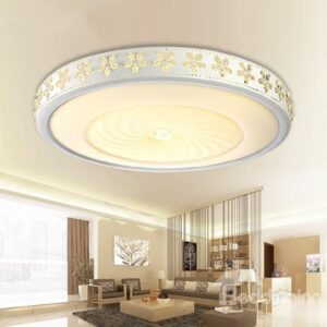 Modern Simple Bauhinia Decoration Round Flush Mount