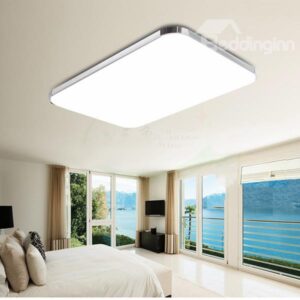 Modern Simple Rectangular Shape Bedroom Living Room LED Flush Mount