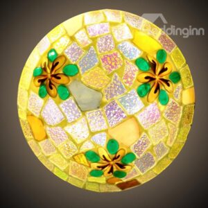 Stunning Tiffany Mediterranean Style Flush Mount