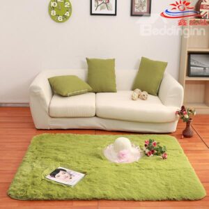 Modern Simple Bedroom Living Room Solid Color Thick Area Rug
